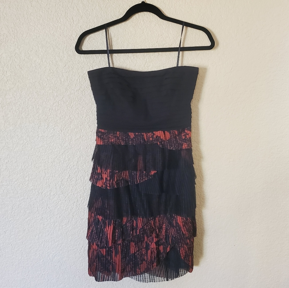 MM Couture Black & Red Cocktail Dress